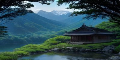 釜山甘川文化村彩色房屋沿山坡层叠而上，蓝天白云下色彩斑斓，是韩国最具艺术气息的网红打卡目的地